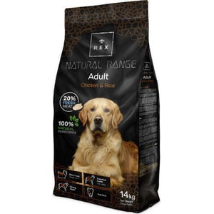 Rex Natural Range Adulto Pollo y Arroz 14 kg