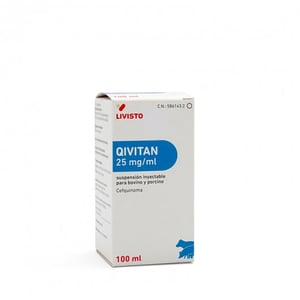QIVITAN 25 MG/ML SI BOVINO Y PORCINO 100 ML