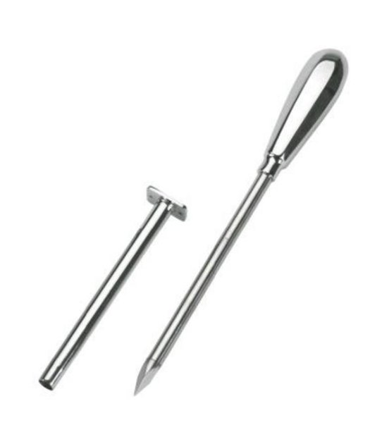 TROCAR MANGO METAL 15 CM X 10 MM