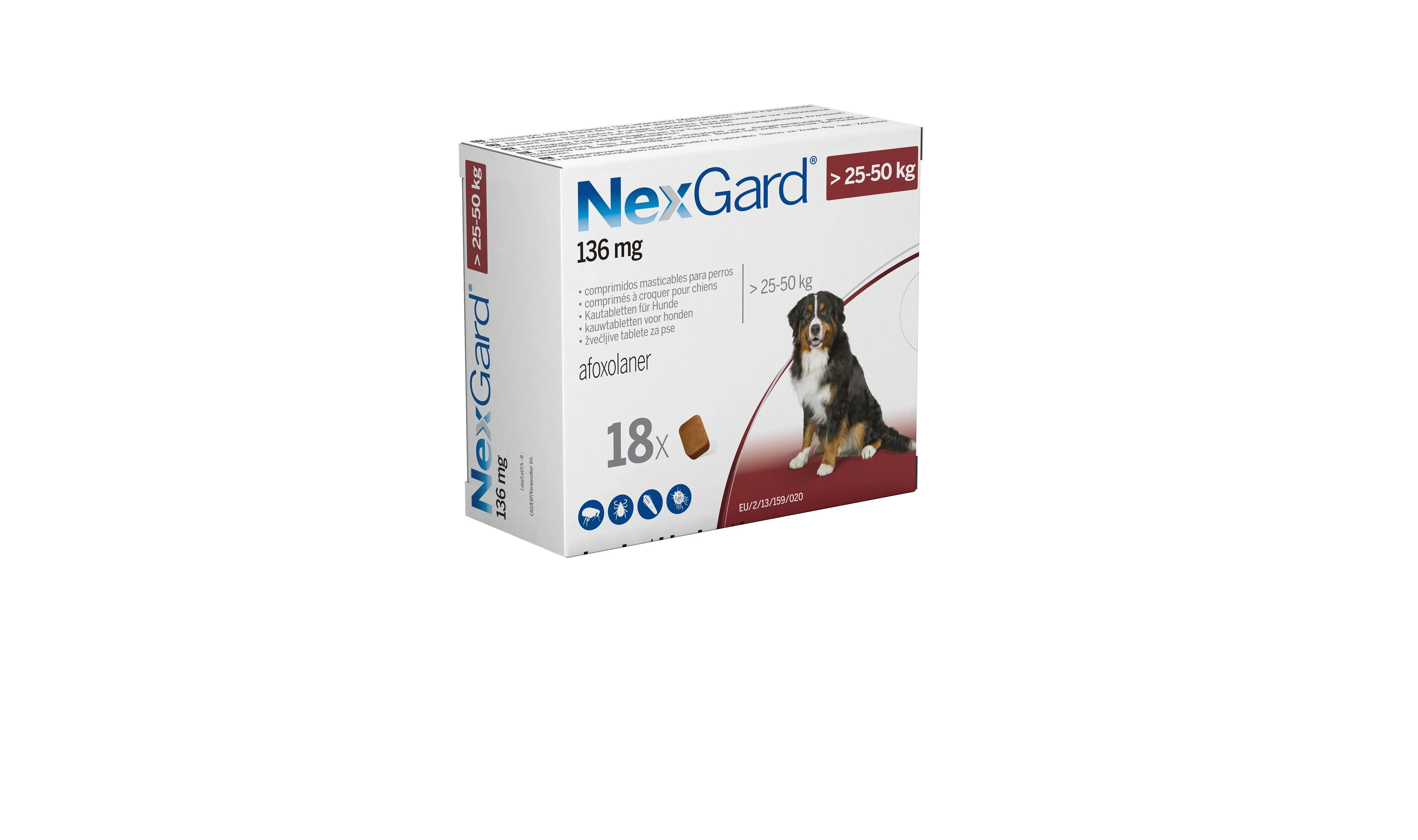 NEXGARD 18COMP 136MG (25-50 KG)