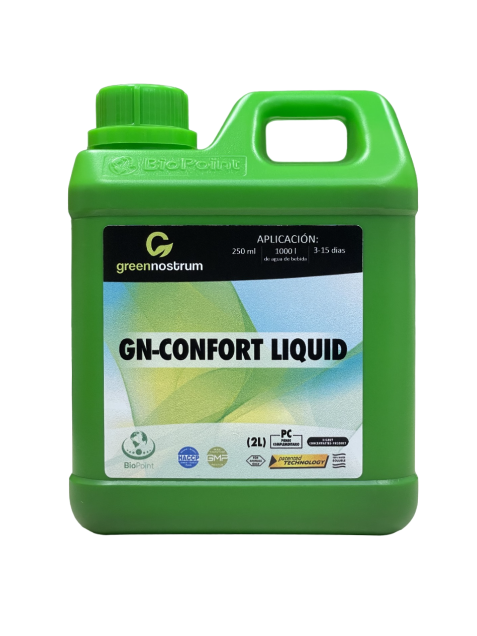 GN-CONFORT LIQUID Reduce la irritación de los animales y permite restringir los efectos negativos del estrés 2 L