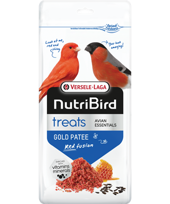 Nutribird Treats Gold Patee Red Fusion | Complemento de Dieta de Cualquier Ave