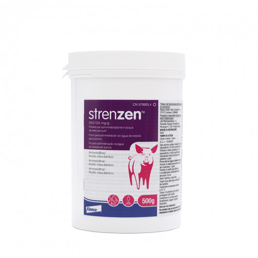 STRENZEN 500 / 125 mg/g - POLVO PARA USO EN AGUA DE BEBIDA PARA PORCINO