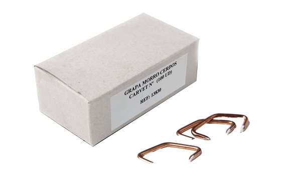 GRAPA MORRO CERDOS Nº 4  (CAJA 100 UNID)