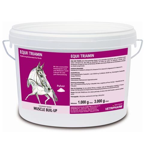 Equi 2000 Triamin 3 kg – Suplemento Aminoácido para Desarrollo Muscular y Rendimiento en Caballos Deportivos

