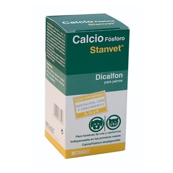 Dicalfon Calcio Fósforo 100 Comprimidos – Suplemento Mineral para Perros y Gatos (Stangest)

