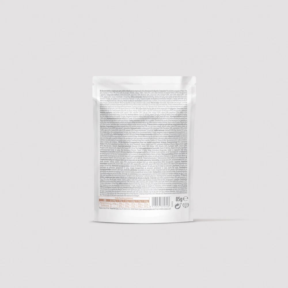 Trovet Plus | Pouch Para Problemas Intestinales Para Gato | Pescado Blanco 85 g

