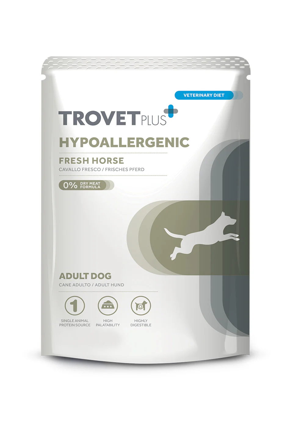 Trovet Plus | Pouch Hipoalergénico Para Perro Adulto | Caballo 300 g

