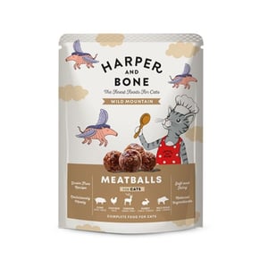 HARPER & BONE POUCH CAT ADULT WILD MOUNTAIN Jabalí, Pollo, Conejo y venado 85 G