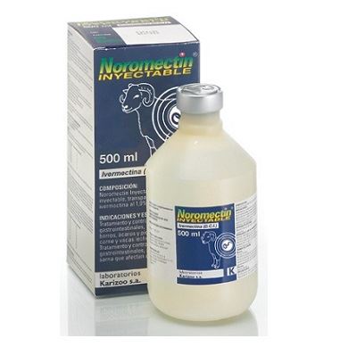 NOROMECTIN 10 mg/ml INYECTABLE BOVINO Y PORCINO 500 ML