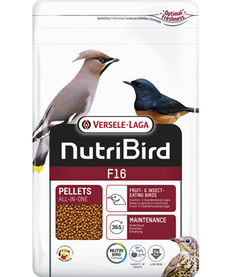 Nutribird F16 | Alimento de Mantenimiento Para Aves Insectívoras y Frugívoras 10 Kg