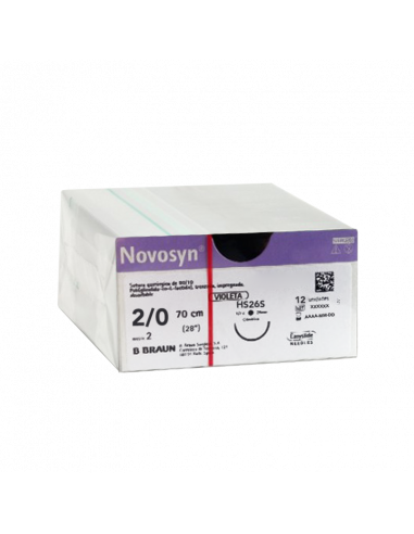 NOVOSYN VIOLET 2/0 HS26S 70 CM