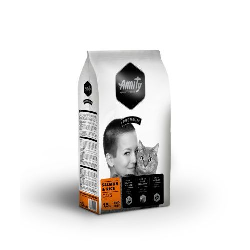 AMITY PREMIUM SALMON & RICE CATS 1,5 KG