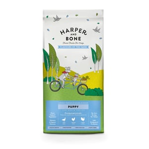Harper & Bone Dog Puppy Flavours Farm 12 kg – Alimento Premium para Cachorros con Pato, Pollo y Pavo