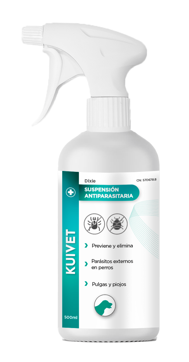 KUIVET Dixie Suspensión Antiparasitaria 500 ml – Desparasitante Interno Para Perros Y Gatos

