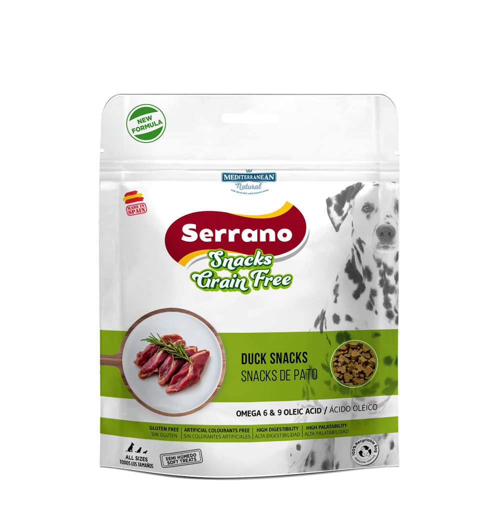 Serrano Grain Free | Snack para Perros con Pato | 150 g