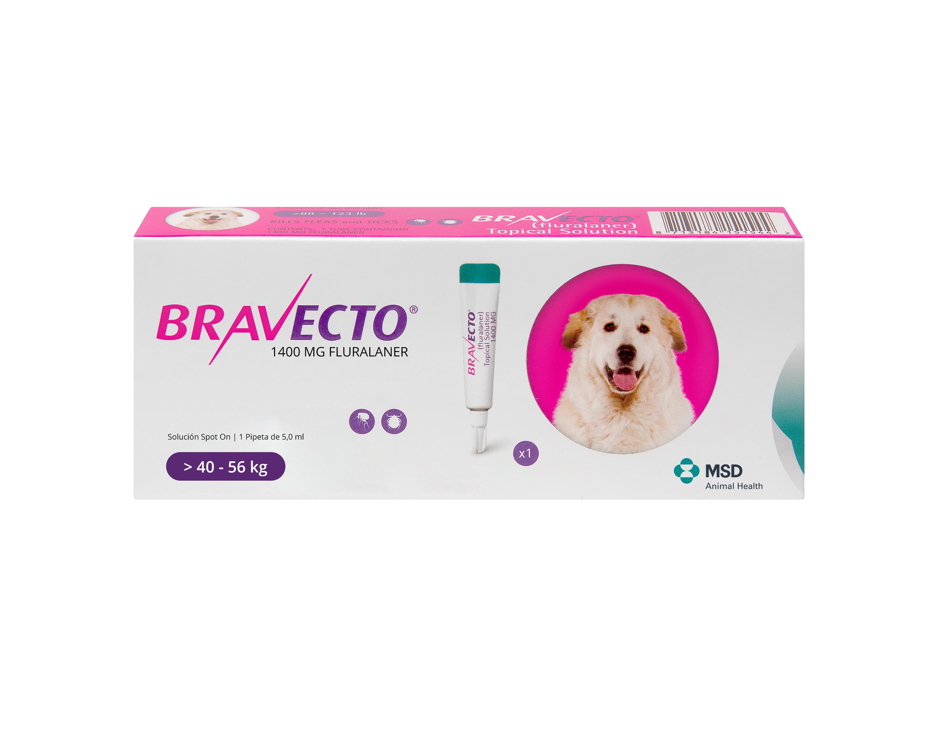 BRAVECTO SPOT-ON PERROS 1400 MG (40-56 KG) 1 PIPETA