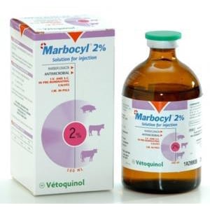 MARBOCYL 2% INY. 250 ml.