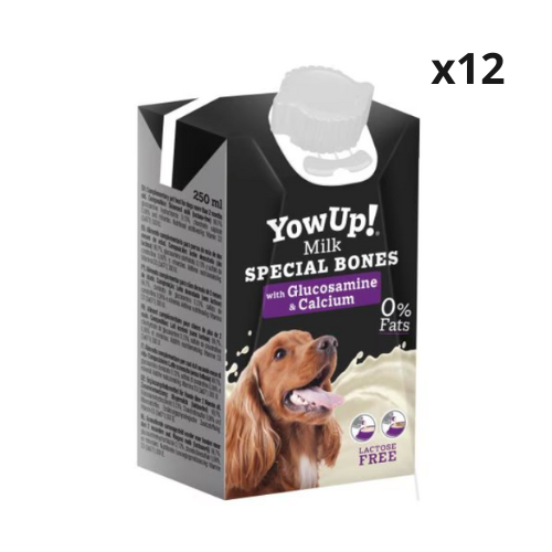 YowUp Milk Dog 250 ml – Caja con 12 Unidades | Leche Nutritiva para Perros