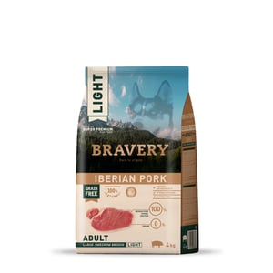 BRAVERY IBERIAN PORK ADULT LIGHT LARGE/MEDIUM BREEDS 4 KGS