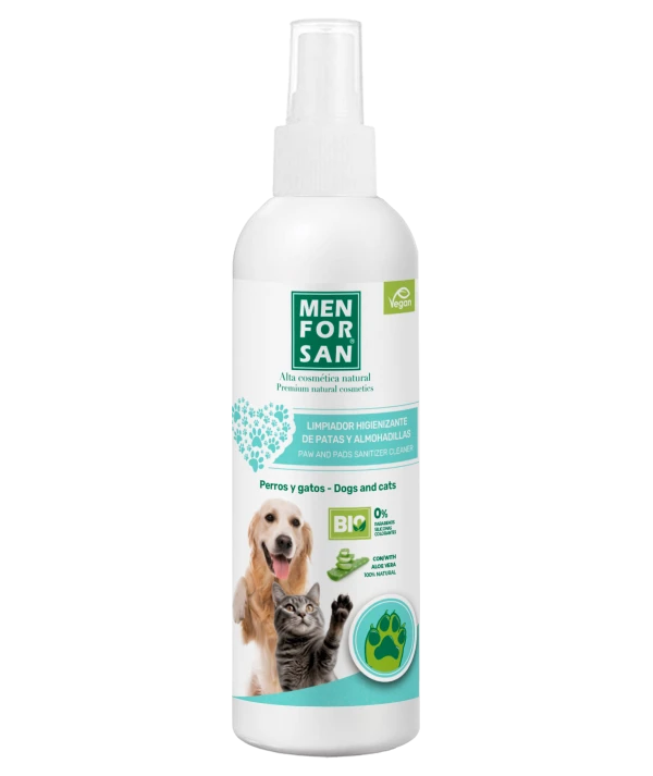 MENFORSAN LIMPIADOR HIGIENIZANTE DE PATAS Y ALMOHADILLAS PARA PERROS Y GATOS EN SPRAY 125 ML
