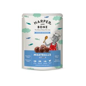 HARPER & BONE POUCH CAT ADULT OCEAN WONDERS Atún, Pescado Blanco, Salmón y Pollo 85 G
