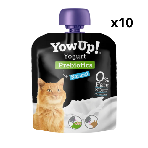 Yowup! Yogurt Natural Para Gatos Pack 10 Uds 85 Gr