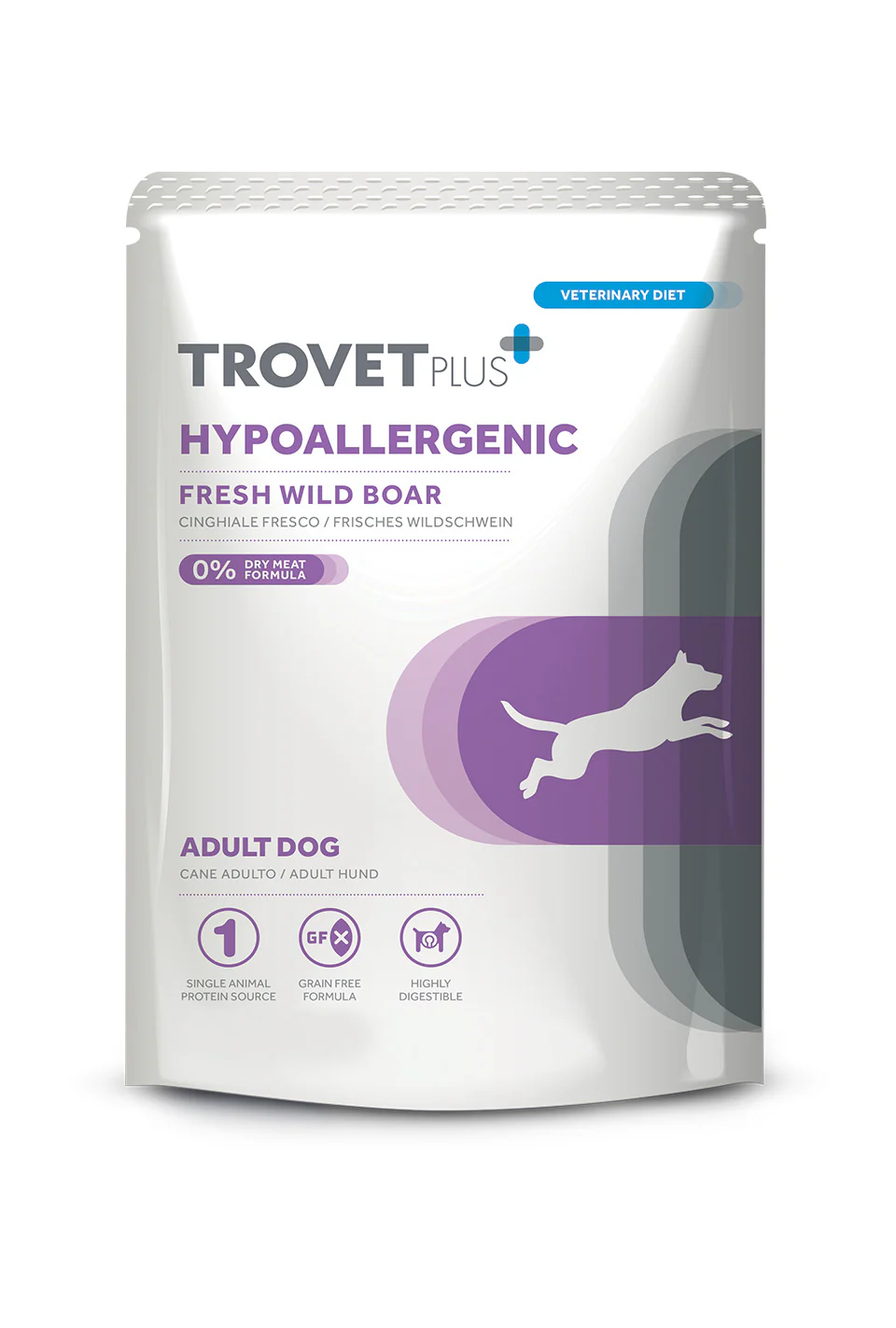 Trovet Pouch Perro Hipoalergénico Jabalí – 300 g

