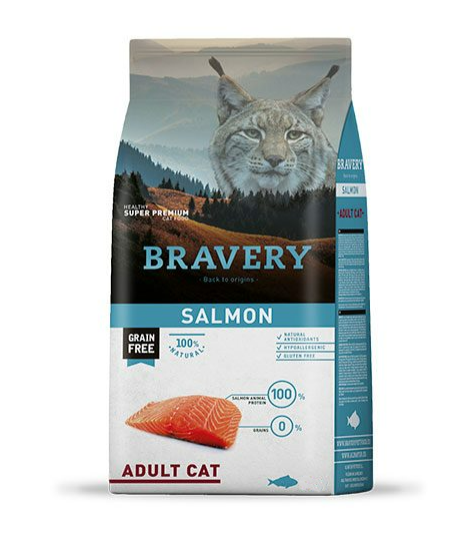 BRAVERY SALMON ADULT CAT  600 G