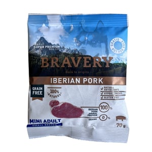 MUESTRA BRAVERY IBERIAN PORK MINI ADULT SMALL BREEDS 70 Gr