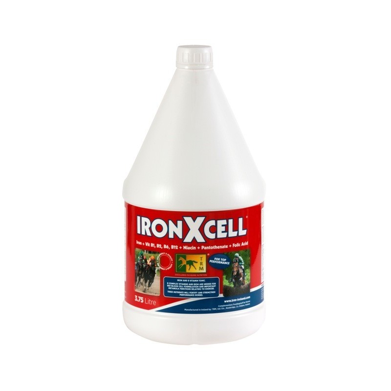 IronXCell 3.75 L – Suplemento multivitamínico con hierro para caballos de competición

