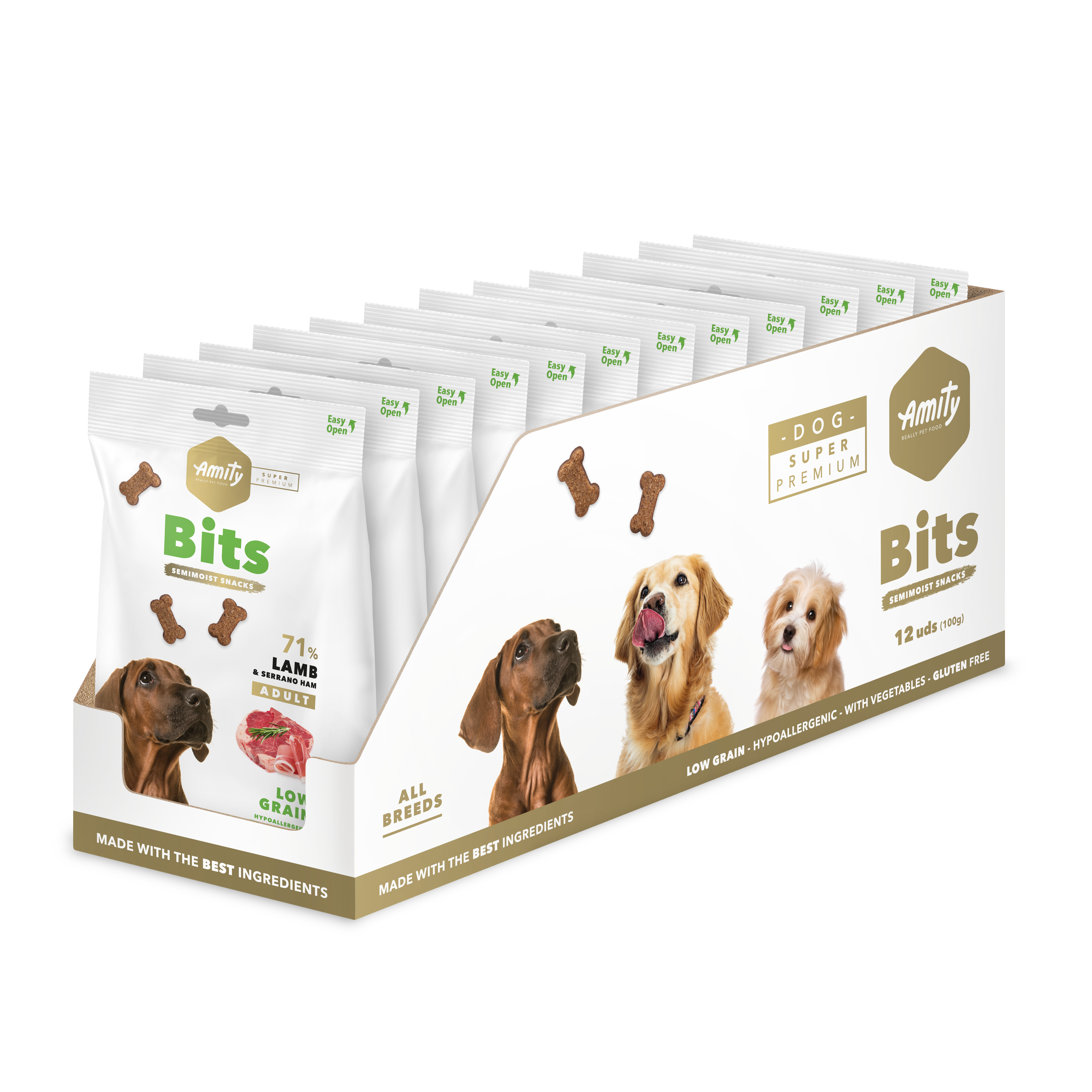 AMITY SUPER PREMIUM BITS LAMB & SERRANO HAM