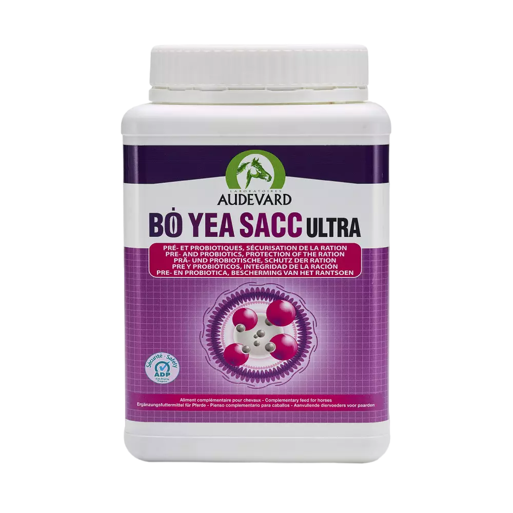 Bo Yea Sacc Ultra 1,2 kg – Suplemento Probiótico para la Salud Digestiva del Caballo (Audevard)
