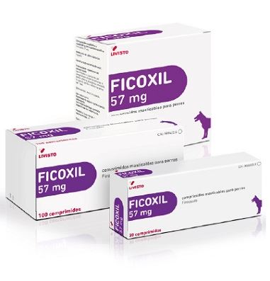 FICOXIL 57 mg COMPRIMIDOS MASTICABLES PARA PERROS 180 COMPRIMIDOS