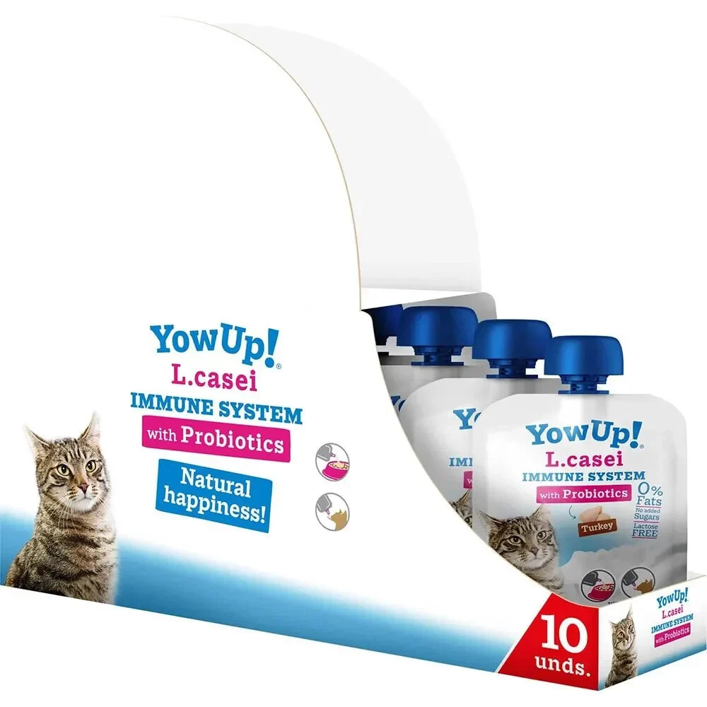 Yowup! Yogur L.Casei Sabor Pavo Para Gatos 10X85 Gr