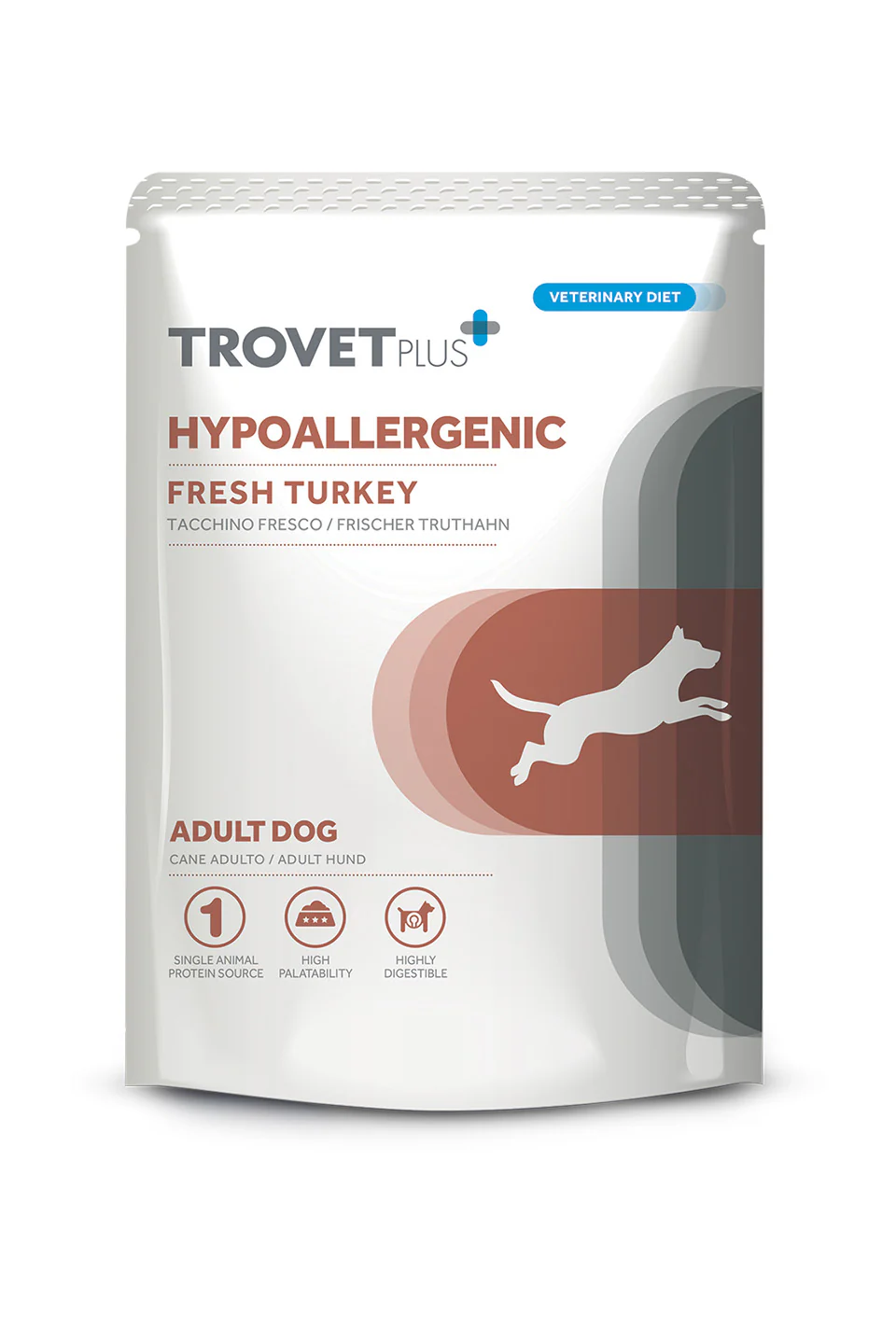 Trovet Pouch Dog Turkey – Comida Húmeda para Perros Adultos 300g

