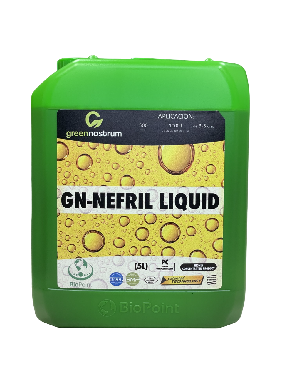 GN-NEFRIL mejora la excreción de metabolitos nocivos y protege tanto los riñones como el organismo 5 L