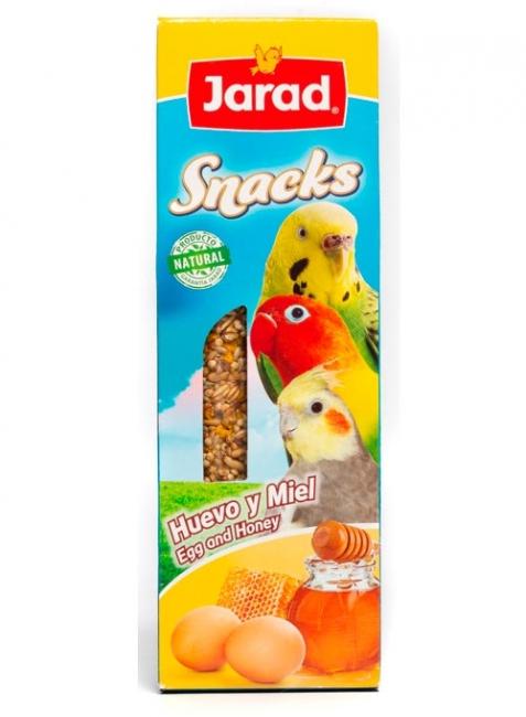 Jarad Snacks Para Agaporni, Periquito Y Ninfas Con Huevo Y Miel 2 Uds