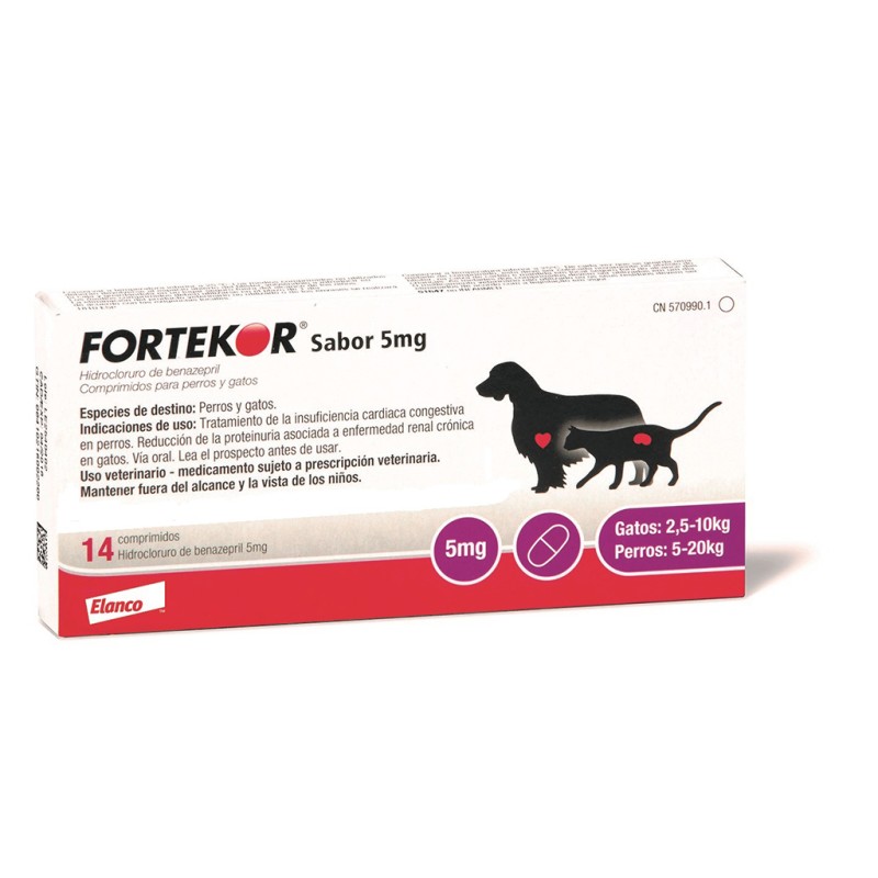 FORTEKOR SABOR 5 MG 14 COMP