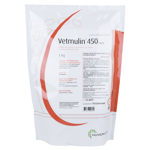 VETMULIN 450 mg/g KG.
