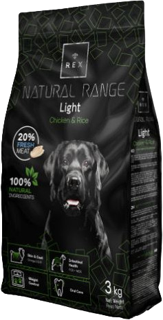 Rex Natural Range Light Pollo y Arroz 3 kg

