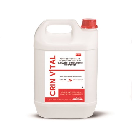 Vitaminas para Caballos Crinvital S 5L – Suplemento Líquido Multivitamínico para Rendimiento y Salud Óptima