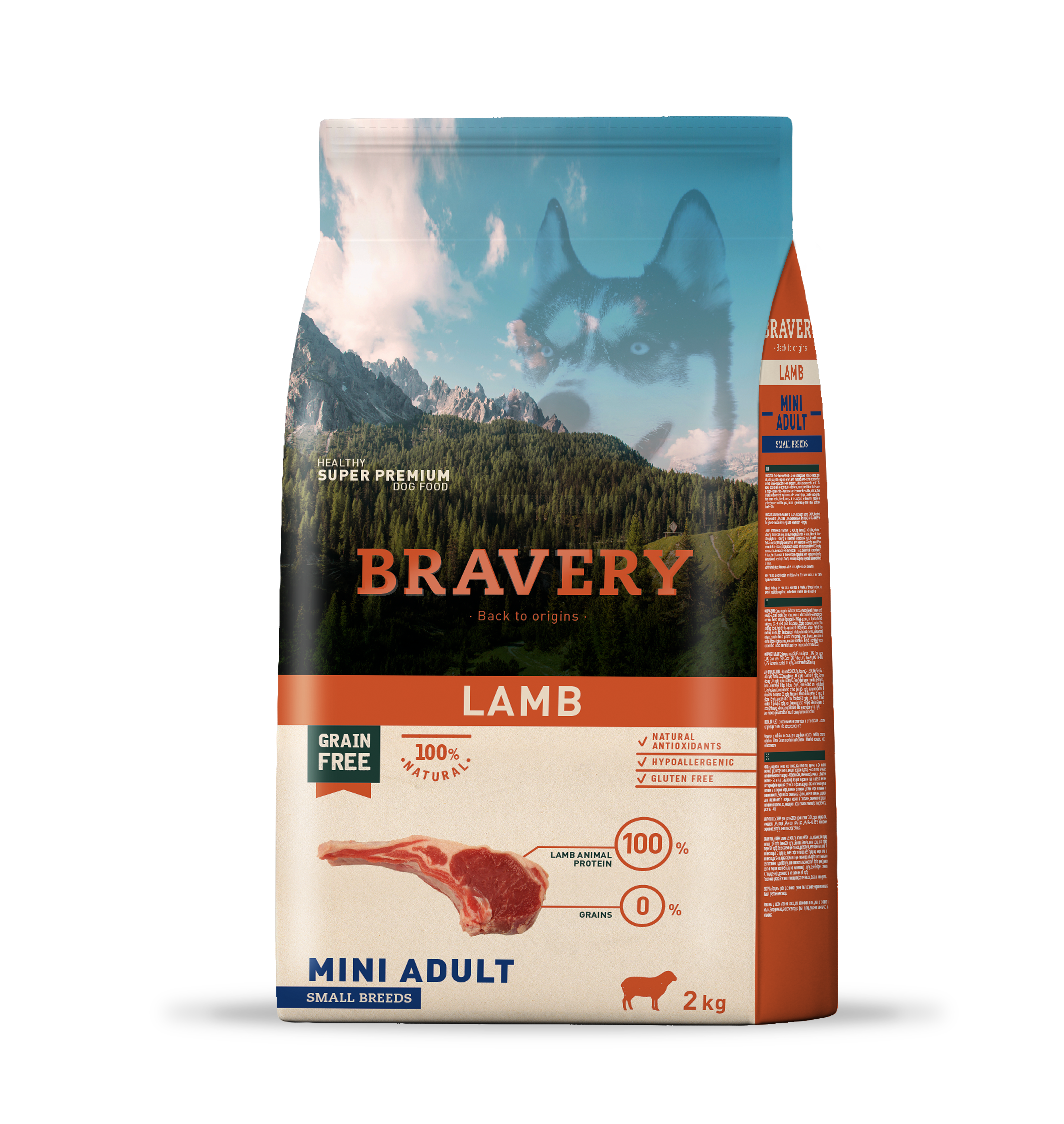 BRAVERY LAMB MINI ADULT SMALL BREEDS 2 KG