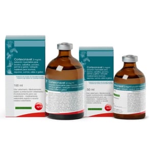 CORTEXONAVET 2 mg/ml SOLUCION INYECTABLE PARA BOVINO CABALLOS PORCINO PERROS Y GATOS 50 ml
