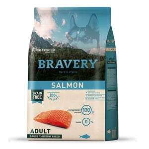 BRAVERY SALMON ADULT LARGE/MEDIUM BREED 4 KGS