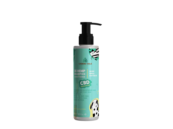 CHAMPU CON CBD Y ACEITE DE SEMILLA DE CAÑAMO PARA MASCOTAS 250 ML