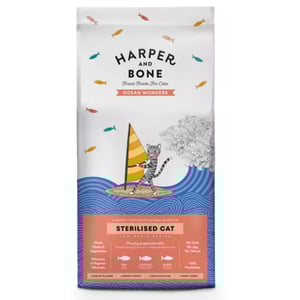 HARPER & BONE CAT STERILISED OCEAN WONDERS Atún, pescado, salmón 5 KG