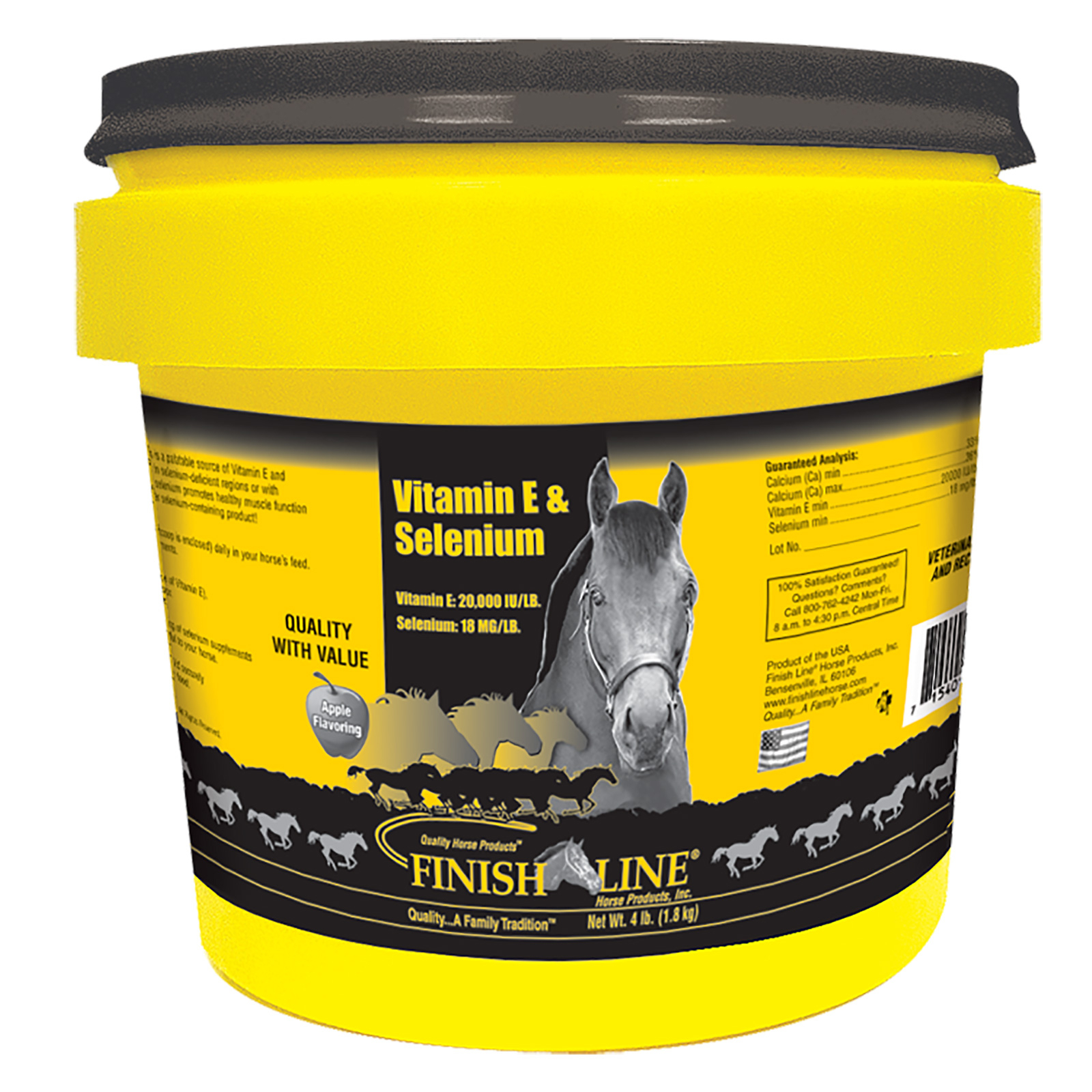 Vita E & Selenium Finish Line 1,81 kg – Suplemento Antioxidante para Caballos