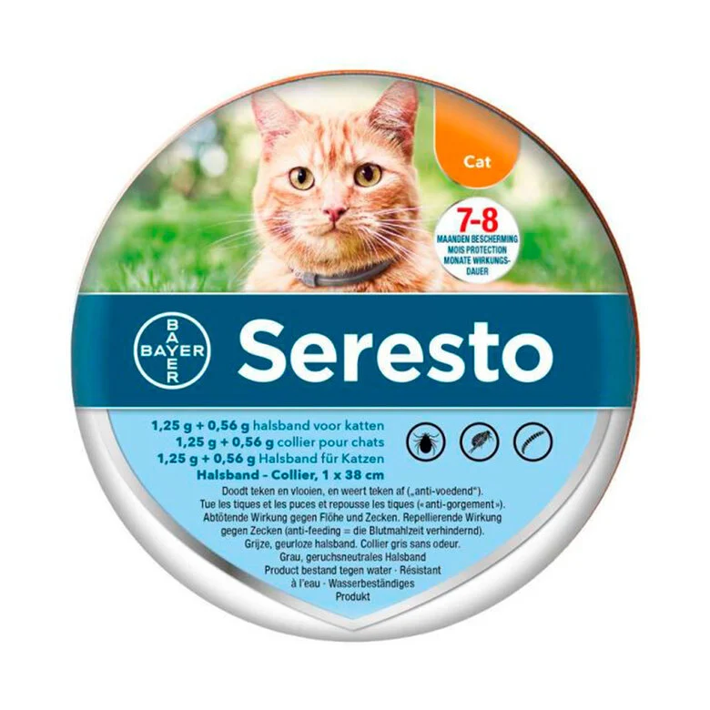 Collar Seresto para Gatos – Protección Duradera contra Pulgas y Garrapatas