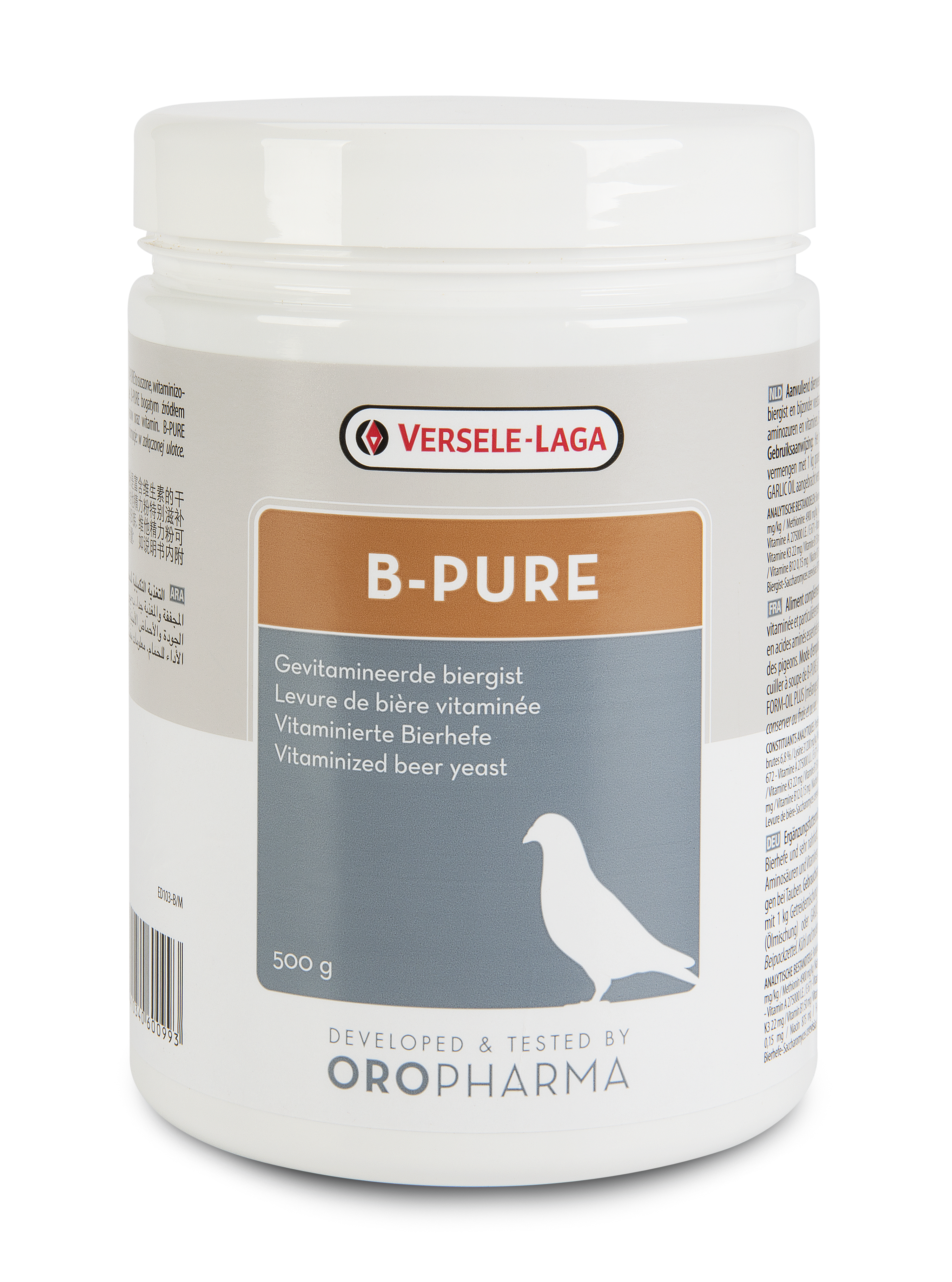 Versele Laga B-Pure Levadura Enriquecida Con Vitaminas B Para Aves 500 Gr
